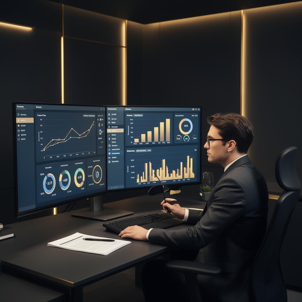Equipe da DJ Cont analisando relatórios gerenciais e indicadores financeiros